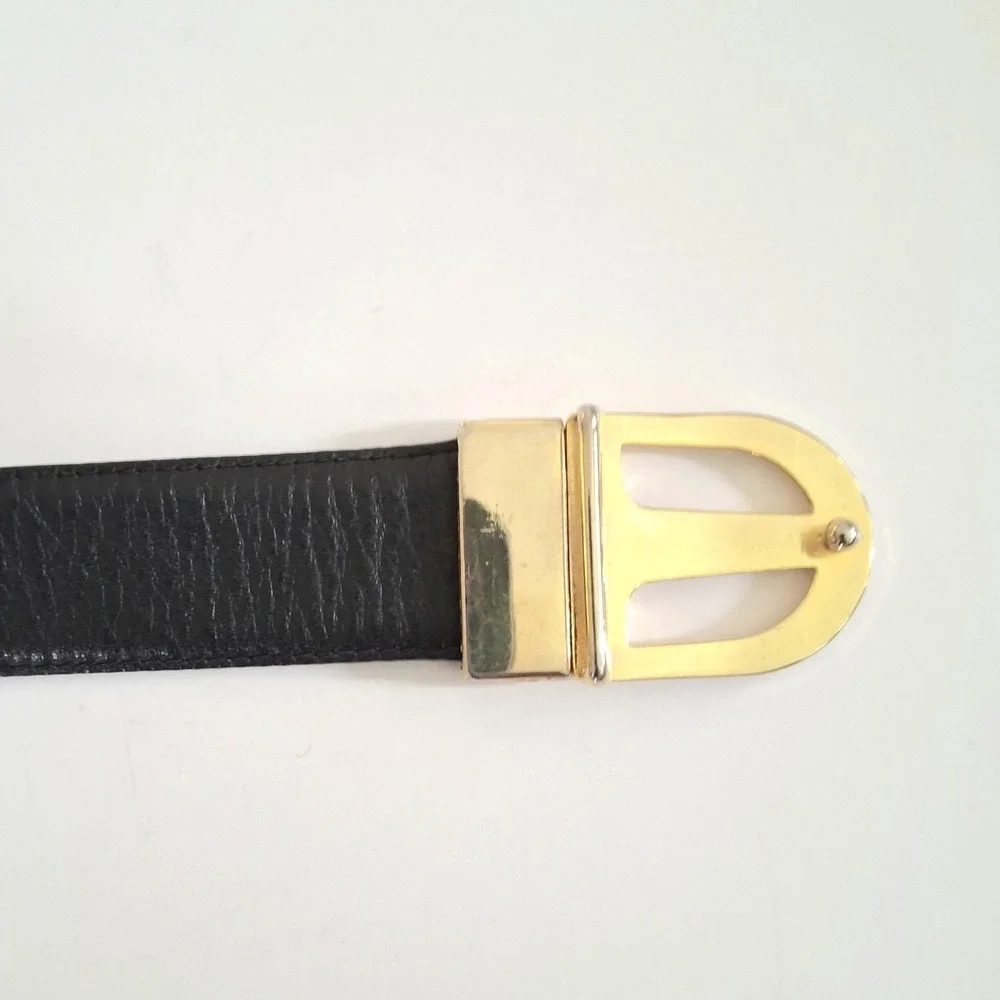 Men's Luxury Reversible Blk/Brown Lambskin Leather Belt 33